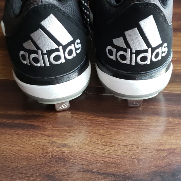 💚 New Adidas Dual Threat Baseball Cleats Size 8 - Picture 3 of 5